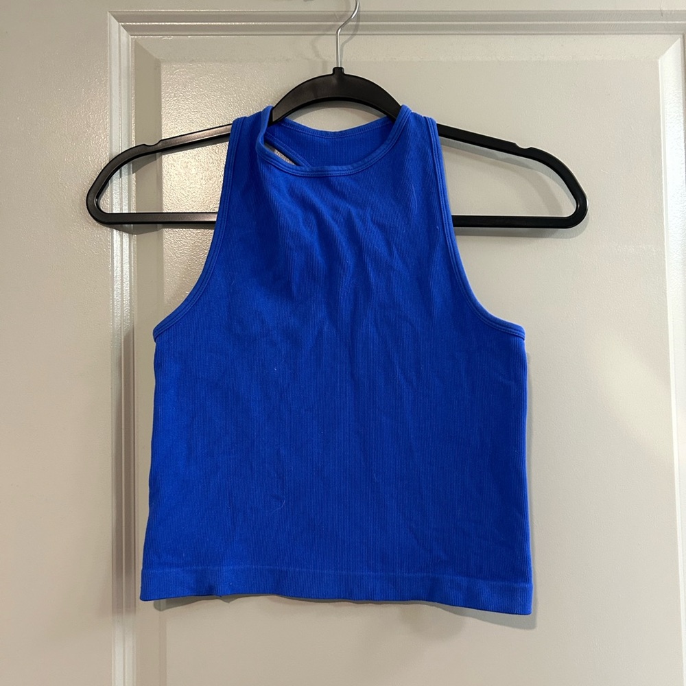 Free People Royal Blue Racerback Tank - Picture 1 of 3